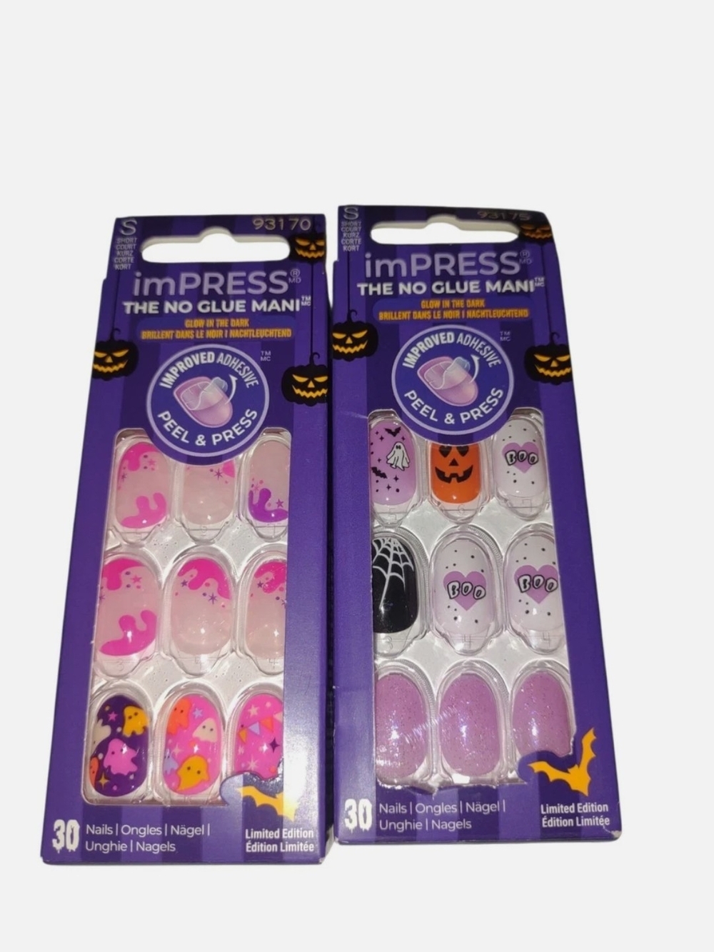 imPRESS Pink & Purple Halloween Press-On Nail Set